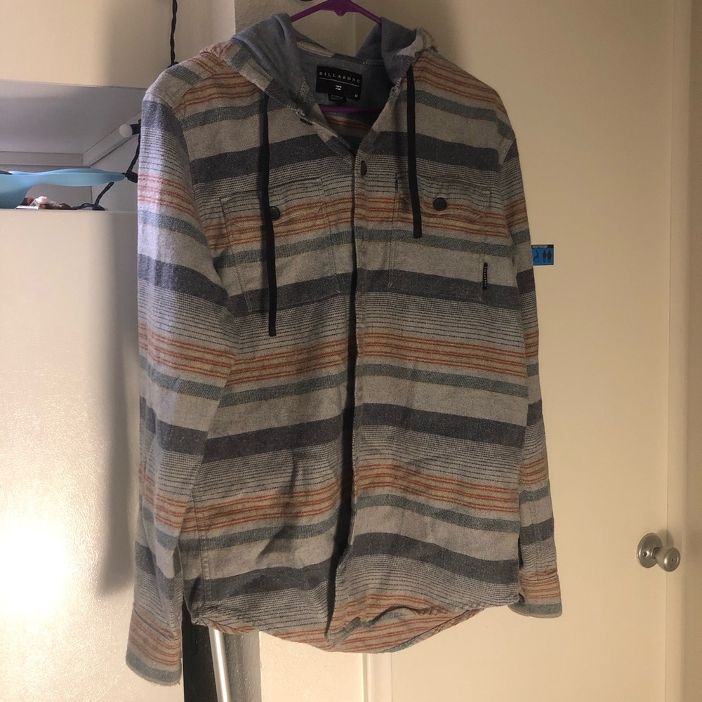 Billabong men’s hooded heavyweight flannel